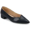 Journee Women's Carmin Medium And Wide Width Dress Flats In Blue