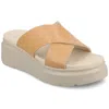 Journee Women's Cathie Wedge Sandals In Multi