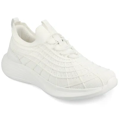 Journee Women's Dasha Casual Sneakers In White