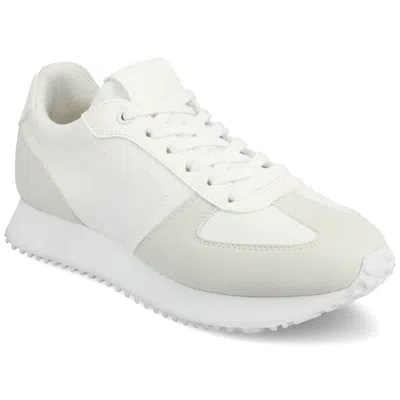 Journee Women's Flow Casual Sneakers In White