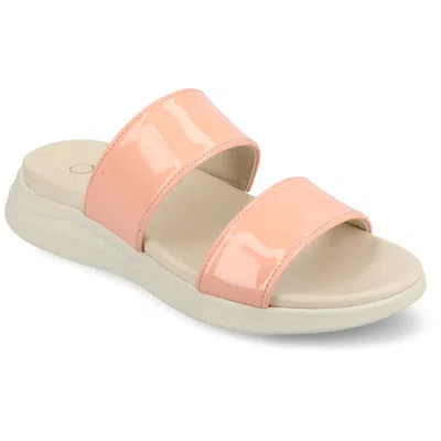 Journee Women's Janis Sandals In Pink