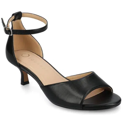 Journee Women's Jezzie Medium And Wide Width Dress Sandals In Black