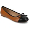 Journee Women's Kaiah Ballet Medium And Wide Width Dress Flats In Multi