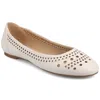 Journee Women's Kamrah Ballet Dress Flats In Beige
