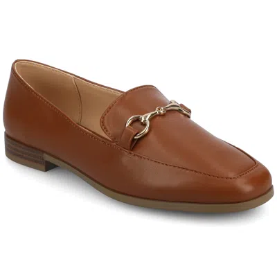 Journee Women's Lacie Slip On Loafers In Green