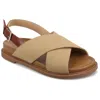 Journee Women's Marinna Flat Sandals In Grey