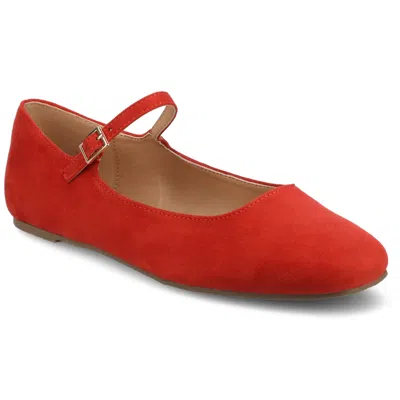 Journee Women's Medium And Wide Width Carrie Dress Flats In Pink