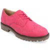 Journee Women's Medium And Wide Width Claudiya Oxford In Pink