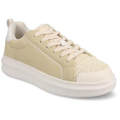 Journee Women's Meeya Casual Sneakers In White
