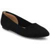 Journee Women's Minnah Knit Dress Flats In Black