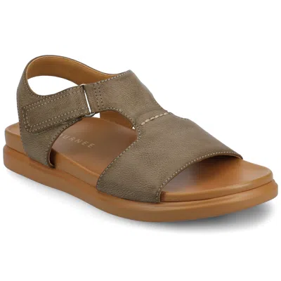 Journee Women's Mira Sandals In Grey