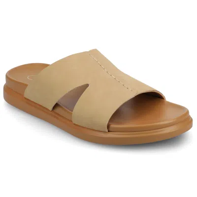 Journee Women's Misey Sandals In Beige