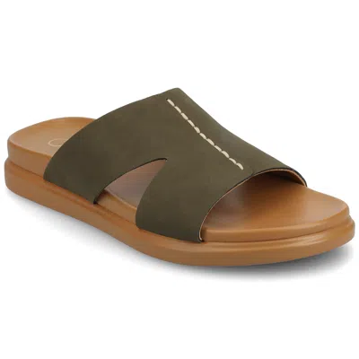 Journee Women's Misey Sandals In Green