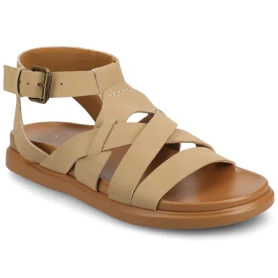Journee Women's Mistee Sandals In Beige