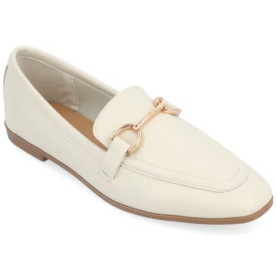Journee Women's Mizza Medium And Wide Width Dress Flats In Beige