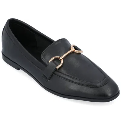 Journee Women's Mizza Medium And Wide Width Dress Flats In Black