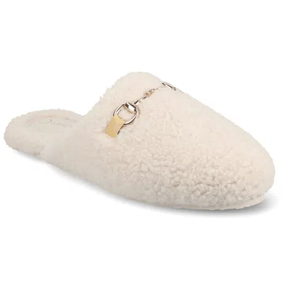 Journee Women's Monnroe Slippers In White