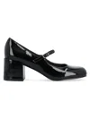 Journee Women's Okenna Faux Leather Mary Janes In Black