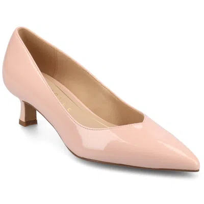 Journee Women's Pammie Medium And Wide Width Pumps In Gold