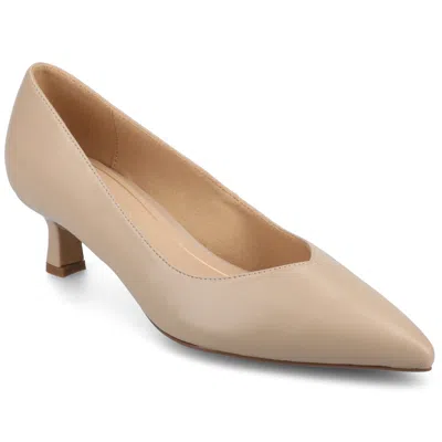 Journee Women's Pammie Medium And Wide Width Pumps In Grey