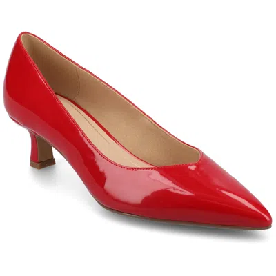Journee Women's Pammie Medium And Wide Width Pumps In Red