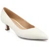 Journee Women's Pammie Medium And Wide Width Pumps In White