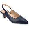 Journee Women's Paulina Medium And Wide Width Pumps In Blue