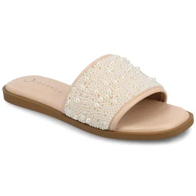 Journee Women's Precly Evening Flat Sandals In Gold