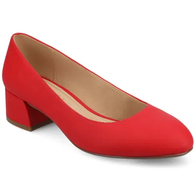 Journee Women's Saarii Wide Width Pumps In Red