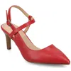 Journee Women's Scipio Medium And Wide Width Pumps In Red