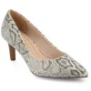 Journee Women's Scylee Medium And Wide Width Pumps In Multi
