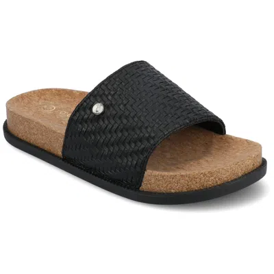 Journee Women's Sheena Beach Sandals In Black