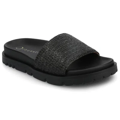 Journee Women's Starr Sport Sandals In Black