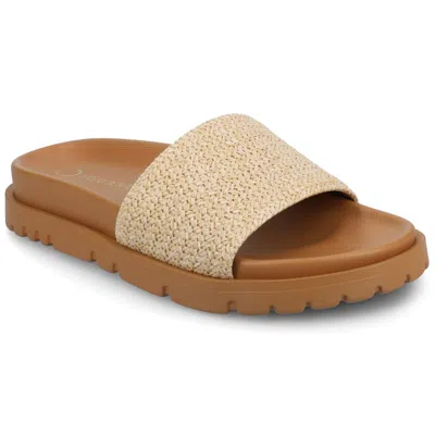 Journee Women's Starr Sport Sandals In White