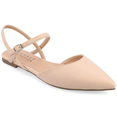 Journee Women's Supernatural Shades Wide Width Martine Flats In White