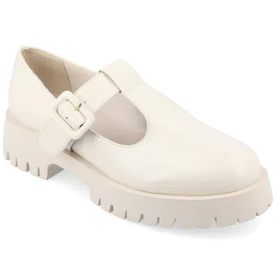 Journee Women's Suvi Mary Jane In Beige