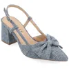 Journee Women's Tailynn Medium And Wide Width Pumps In Blue