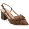 Journee Women's Tailynn Medium And Wide Width Pumps In Brown