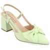 Journee Women's Tailynn Medium And Wide Width Pumps In Green