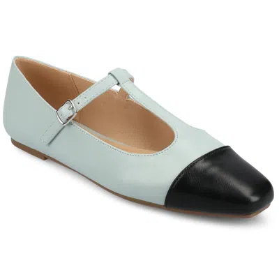 Journee Women's Theah Medium And Wide Width Dress Flats In Blue