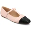 Shop Journee Women's Theah Medium And Wide Width Dress Flats In Pink