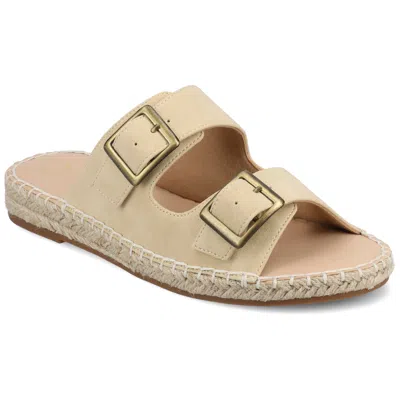 Journee Women's Tresah Espadrille Sandals In Beige