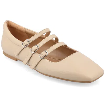 Journee Women's Tru Comfort Foam Medium And Wide Width Darlin Dress Flats In Brown