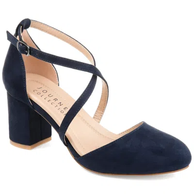 Journee Women's Tru Comfort Foam Wide Width Foster Pumps In Blue