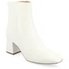 Journee Women's Tru Comfort Foam Wide Width Haylinn Booties In White