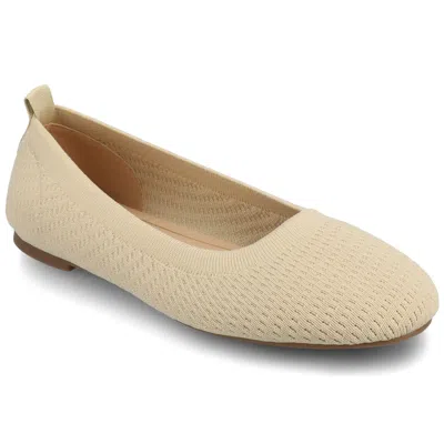 Journee Women & Apos;s Maryann Medium And Wide Width Dress Flats In Neutral