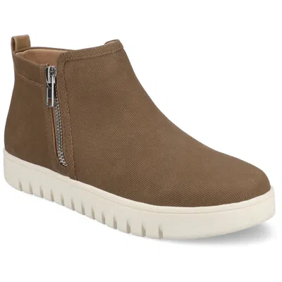 Journee Womens Alita Ankle Sneaker Bootie In Brown