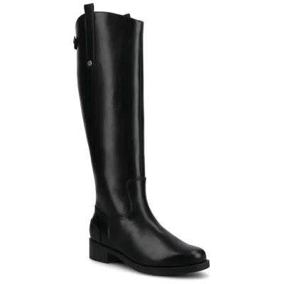 Journee Womens Gema Medium And Wide Width Knee High Riding Boots In Black
