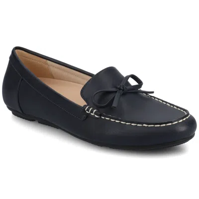 Journee Womens Novella Medium And Wide Width Driving Loafer In Black