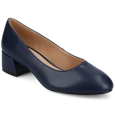 Journee Womens Saarii Medium And Wide Width Pumps In Blue
